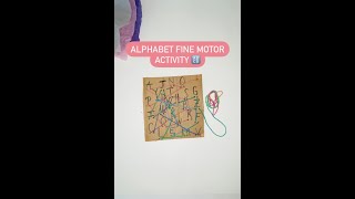 Fine Motor Alphabet Activity 🔠