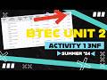 BTEC ICT Level 3 Unit 2 | Summer 2024 Past Paper (Activity 1 Normalisation)