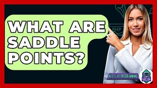 What Are Saddle Points? - Next LVL Programming