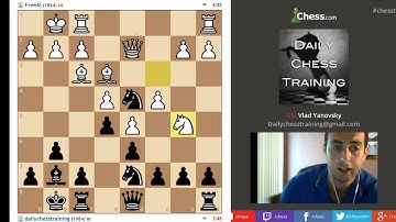 Vlad  5 0 Blitz game on Chess.com Kings Indian Defense.