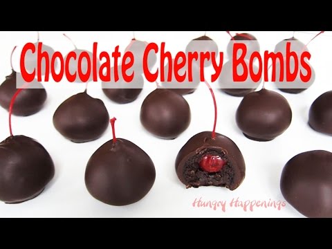 Chocolate Cherry Bombs Cherry filled Cake Balls Recipe