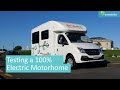 Testing a 100% electric motorhome