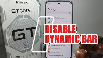 How To Disable Dynamic Bar On Infinix GT 30 Pro