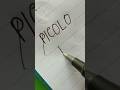 Picolo name logologo brand shorts