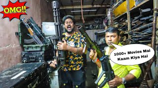 I MET WITH THE BOLLYWOOD GUN-MAN OF INDIA😍😱 **Machine Guns, Rocket Launcher, Rare Guns** screenshot 2