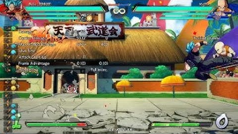 DRAGON BALL FighterZ Goku Blue Midscreen to Corner Combo #1