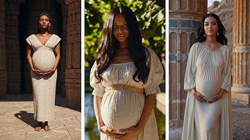 Pregnant Women of the Third Intermediate Period of Egypt (1077–664 BC) | AI Lookbook in 4K
