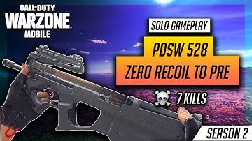 WARZONE MOBILE PDSW 528 ZERO RECOIL TO PRE