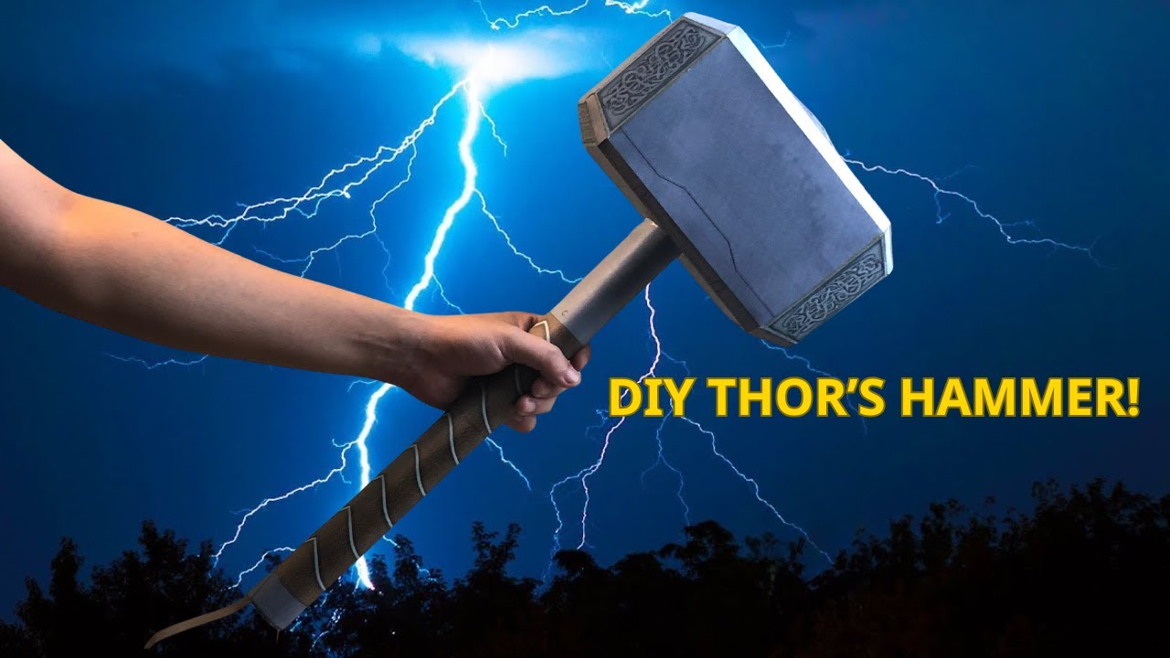 DIY THOR’S HAMMER ⚡ – Looks REAL!