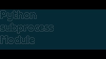 Introduction to Python subprocess module
