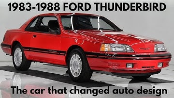 1983 – 1988 Ford Thunderbird: de geschiedenis, alle modellen en kenmerken