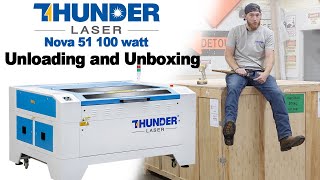 Thunder Laser Nova 51 Unloading and Unboxing ll My Initial Opinion