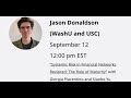 Jason donaldson washu and usc systemic risk in financial networks the role of maturity