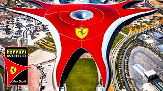 Ferrari World Abu Dhabi รถไฟเหาะที่เร็วที่สุดในโลก (ทัวร์เต็มรูปแบบในรูปแบบ 4K)