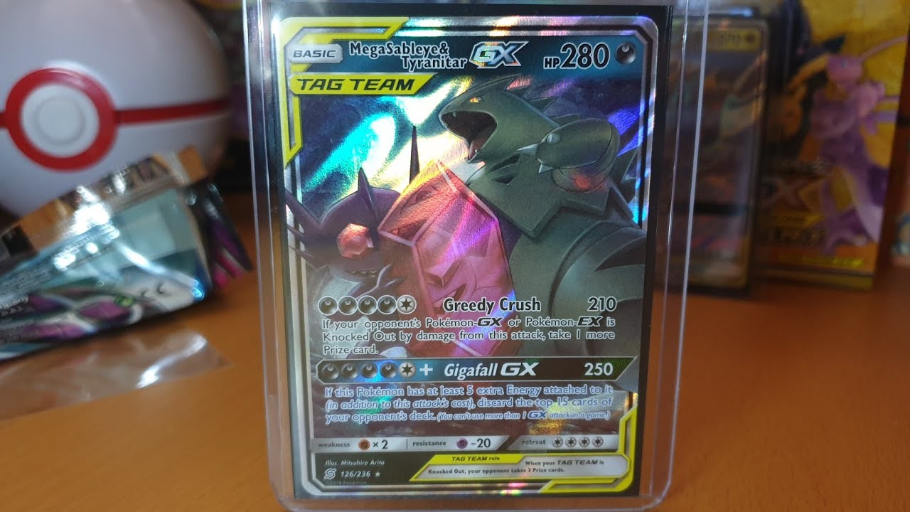 Carta Pokemon Mega Sableye E Tyranitar Gx