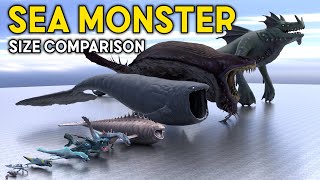 LARGEST Sea Monsters | Size Comparison