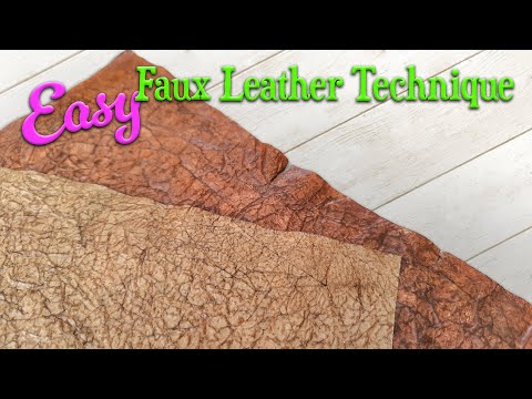 SUPER Easy Faux Leather Technique & Cheating Death?? Chat
