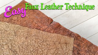 SUPER Easy Faux Leather Technique & Cheating Death?? Chat