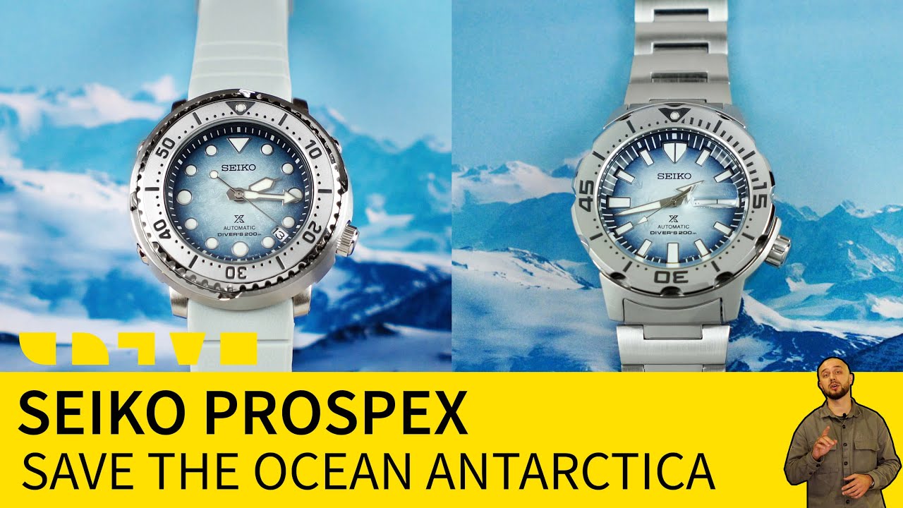 Спецверсия дайверских механических часов Seiko Prospex Save The Ocean ...