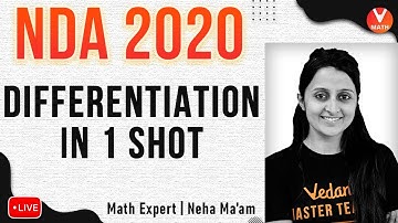 Differentiation For NDA 2020 in 1 Shot | NDA Exam Preparation Videos |  Vedantu NDA Maths