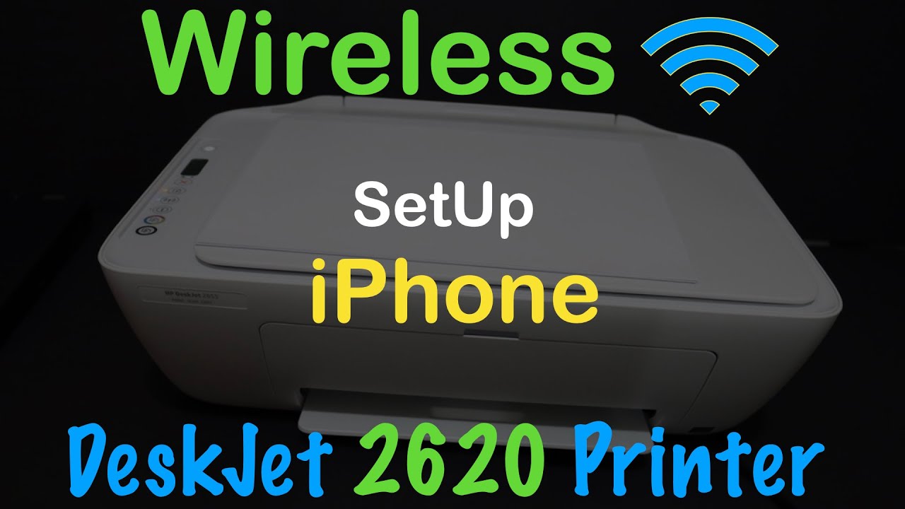 mulighed klæde sig ud afspejle HP DeskJet 2620 Wireless SetUp iPhone, review !! - YouTube