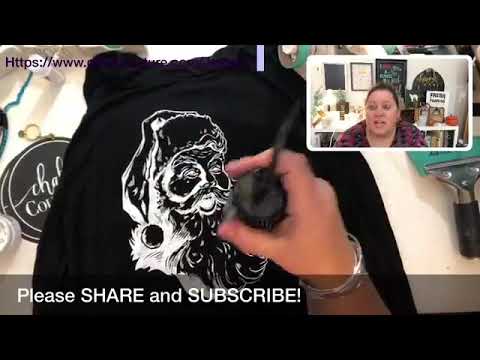 Chalk Couture Joyful Christmas On Shirt With Couture Ink Youtube