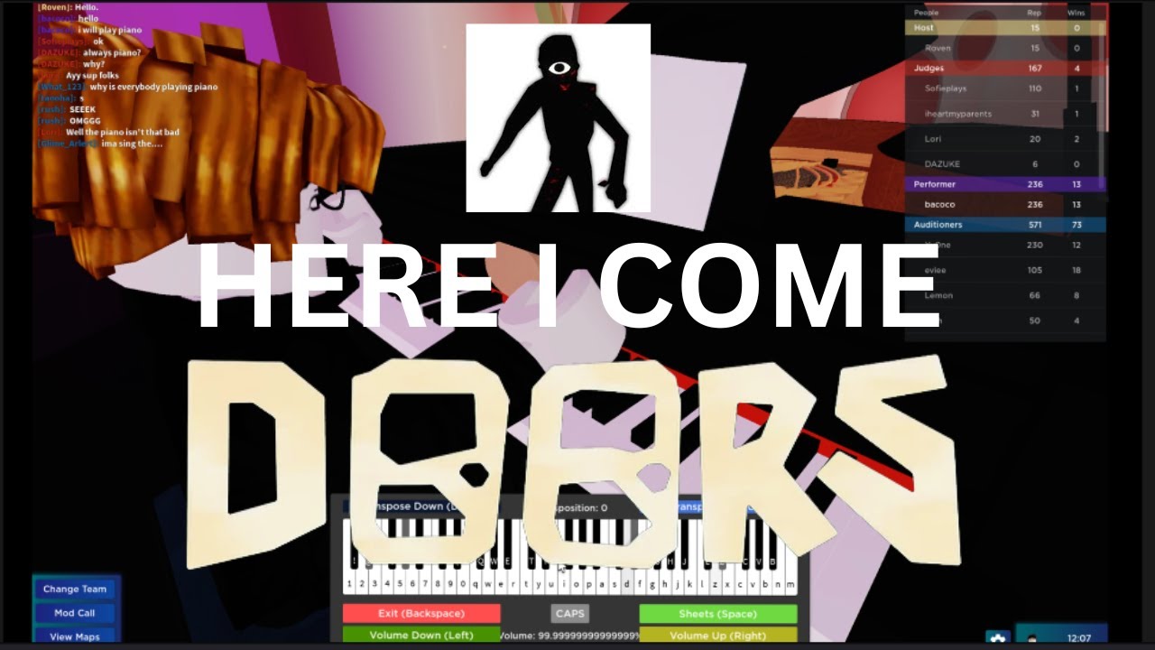 HERE I COME (Doors) Roblox Got Talent YouTube