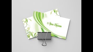 تصميم بطاقة عمل للمبتدئين | Design Business Card