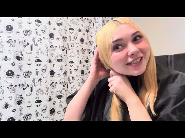 CUTTING OFF MY LONG BLONDE HAIR 👱‍♀️ ASMR