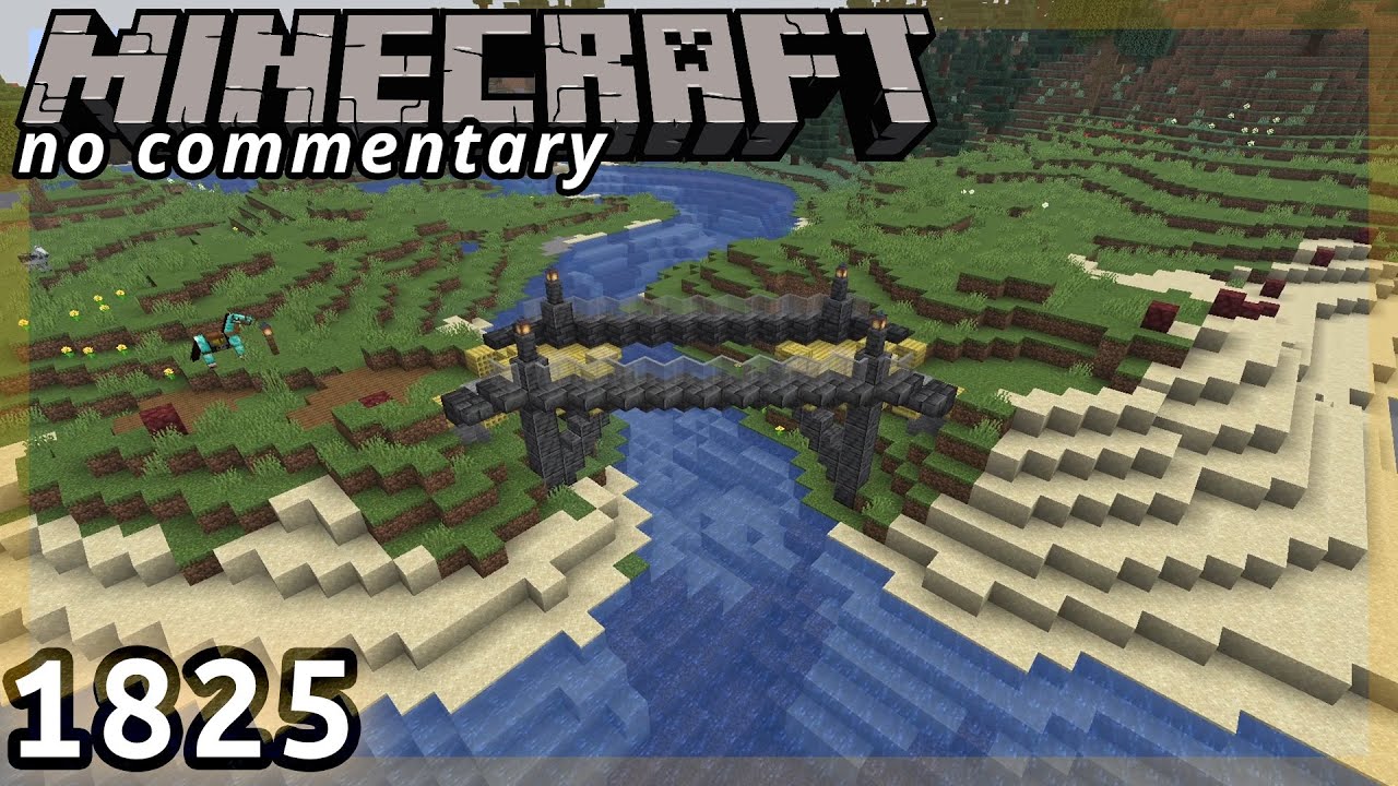 Minecraft Accessibility Ramp Late-Game Minecraft 1825 :: Grassy Ramps to the Deepslate Bridge - YouTube