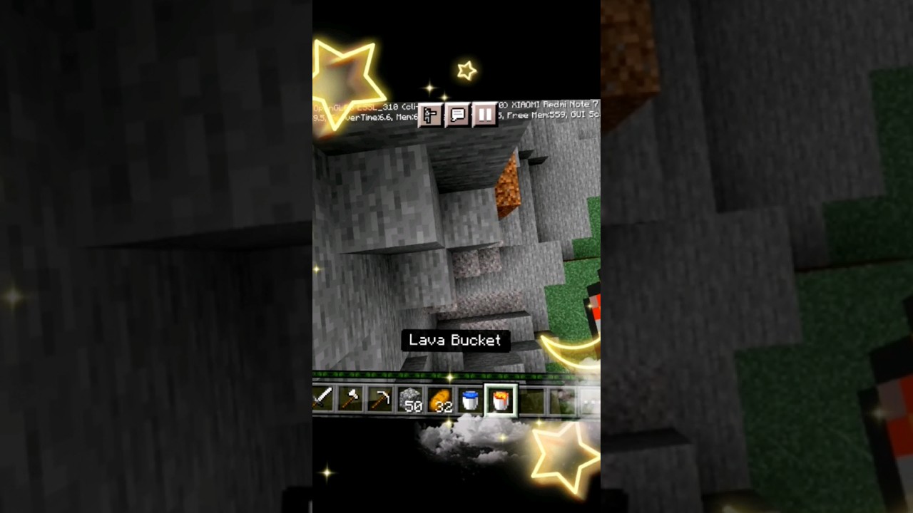 Minecraft lava mlg 😂.....#shorts