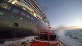 Pilot Transfer aboard the Endeavour to the cruise ship Oosterdam.