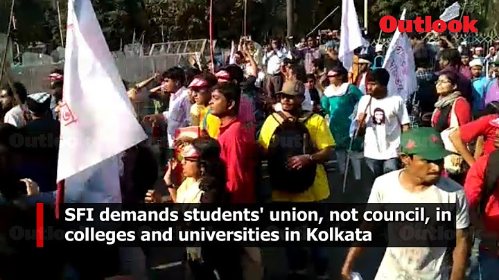 SFI demands students' union, not council, in colleges and universities in Kolkata