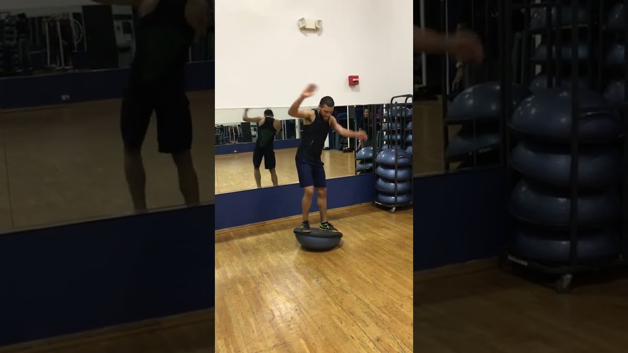 POV: Balance Exercise Gone Wrong — Gym Chaos! 🤸‍♀️😂 