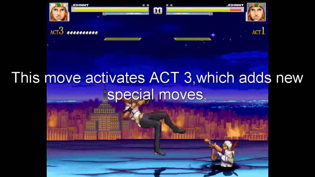 MUGEN Johnny Joestar by Salami demonstration