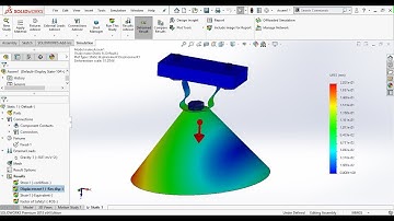 SolidWorks Simulation Tutorial|How to know the Strength or Factor of Safety of Part in SolidWorks