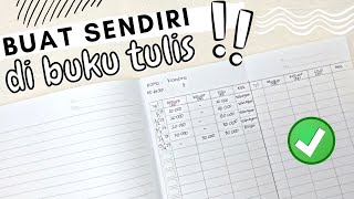 Cara Membuat BUKU TABUNGAN Sekolah di BUKU TULIS ‼️