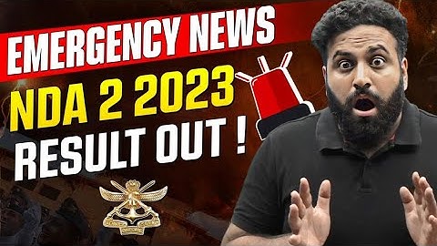 Emergency New- UPSC NDA 2 2023 Result Out Now | Download UPSC NDA 2 Result | Learn With Sumit