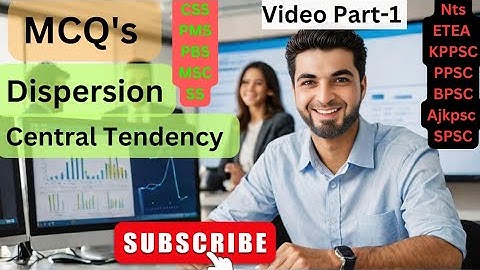 Measures of central tendency and dispersion #mcqs #mcq #dispersion #centraltendency   #statistics