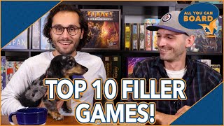 TOP 10 Filler Board Games | We break down our favourite FILLER GAMES and WHY we love them!