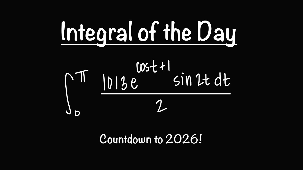 Интеграл дня | 31.12.25 | Обратный отсчет до 2026 года – Интеграл 1 | Математика с профессором В.