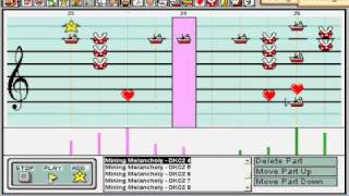 Mining Melancholy from Donkey Kong Country 2 on Mario Paint Composer