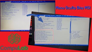 Menu Oculto Bios MSI - Desbloquear Opciones Avanzadas | CompuLabEFRA Menu Oculto Bios MSI - Desbloquear Opciones Avanzadas | CompuLabEFRA