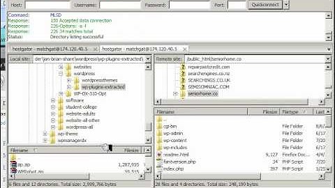 Upload wordpress plugin by FTP - Filezilla transfer