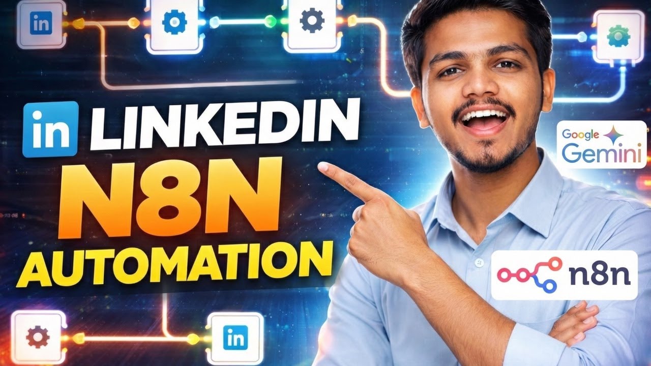 Linkedin n8n-workflow automation with Gemini AI