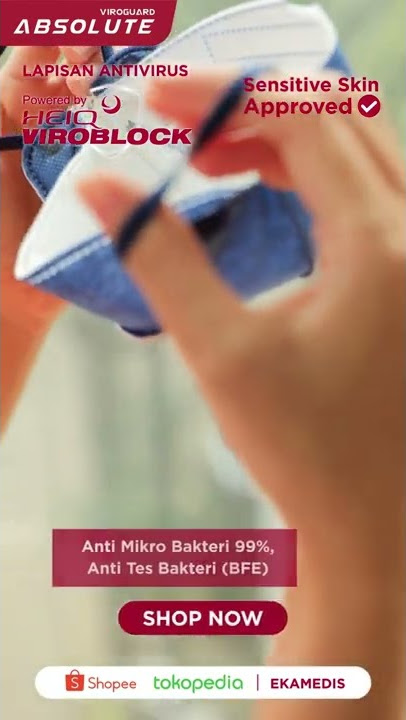 Masker Duckbill 4D 4 Ply Medis Antivirus HeiQ Viroblock - Absolute