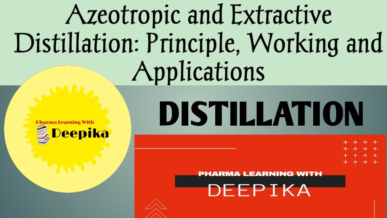 Azeotropic and Extractive Distillation: Principle, Working and ...