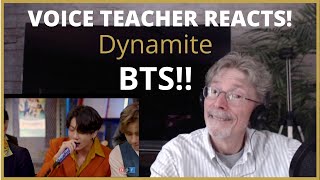 Voice Teacher Reacts to BTS   Dynamite - Live