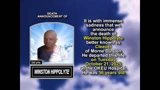 Winston Hippolyte ~ Short Obituary
