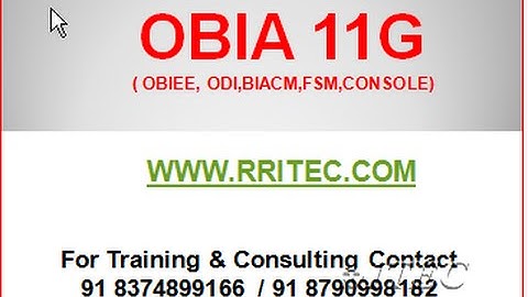 OBIA 11.1.1.8.1 DEMO